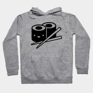 Happy Bites: Smiling Sushi Rolls Hoodie